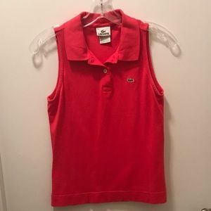 Lacoste Sleeveless Slim Fit Sleeveless Polo